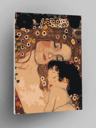 Raqamlar bo'yicha rasm "Gustav Klimt - Ona va bola"