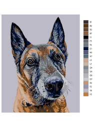 Raqamlar bo&#039;yicha rasm &quot;Sadoqatli it&quot;