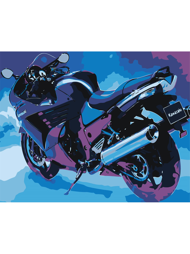 Raqamlar bo&amp;#039;yicha rasm &amp;quot;Mototsikl&amp;quot;