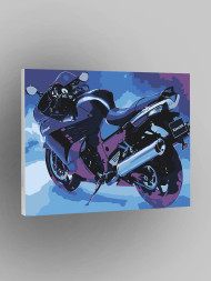 Raqamlar bo&#039;yicha rasm &quot;Mototsikl&quot;