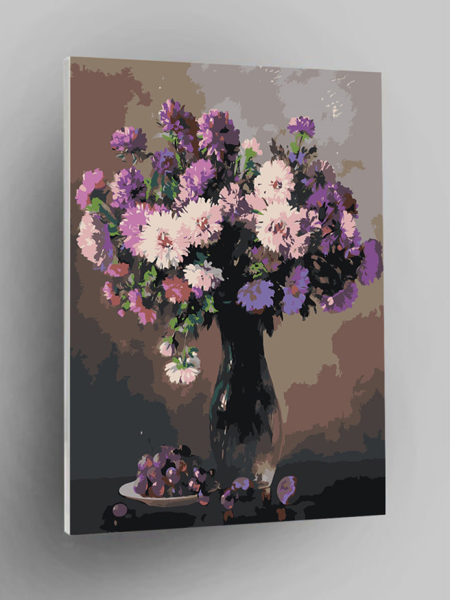 Raqamlar bo&amp;#039;yicha rasm &amp;quot;Gullar bilan vaza&amp;quot;