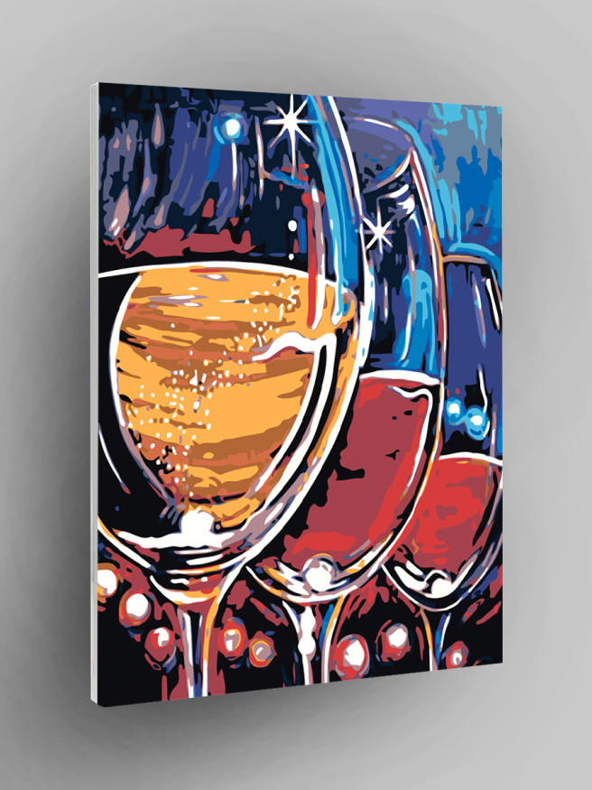 Raqamlar bo&amp;#039;yicha rasm &amp;quot;Vino bokallari&amp;quot;