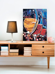 Raqamlar bo&#039;yicha rasm &quot;Vino bokallari&quot;