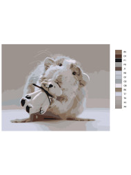 Raqamlar bo'yicha rasm "Oq sichqoncha"