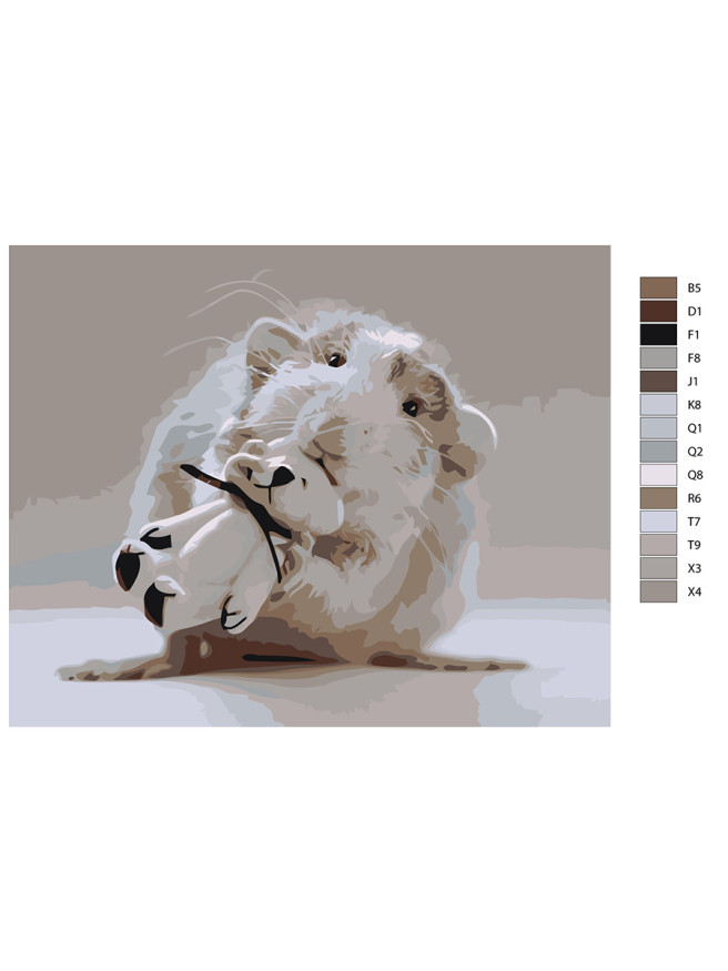 Raqamlar bo&amp;#039;yicha rasm &amp;quot;Oq sichqoncha&amp;quot;