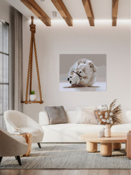 Raqamlar bo'yicha rasm "Oq sichqoncha"