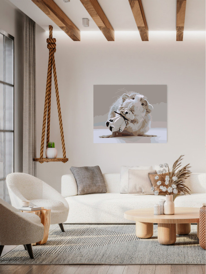 Raqamlar bo&amp;#039;yicha rasm &amp;quot;Oq sichqoncha&amp;quot;