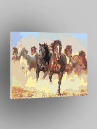 Raqamlar bo&#039;yicha rasm &quot;Otlar podasi&quot;