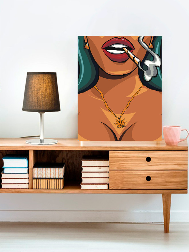 Raqamlar bo&amp;#039;yicha rasm &amp;quot;Sigaret tutgan qiz&amp;quot;