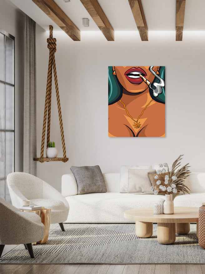 Raqamlar bo&amp;#039;yicha rasm &amp;quot;Sigaret tutgan qiz&amp;quot;