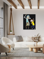 Raqamlar bo&#039;yicha rasm &quot;Rik va Morti&quot;