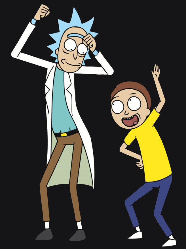 Raqamlar bo&amp;#039;yicha rasm &amp;quot;Rik va Morti&amp;quot;