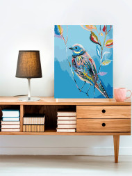 Raqamlar bo&#039;yicha rasm &quot;Filialdagi qush&quot;