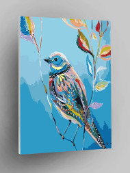 Raqamlar bo&#039;yicha rasm &quot;Filialdagi qush&quot;