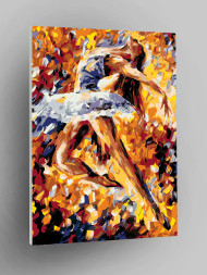 Raqamlar bo'yicha rasm "Balerina"