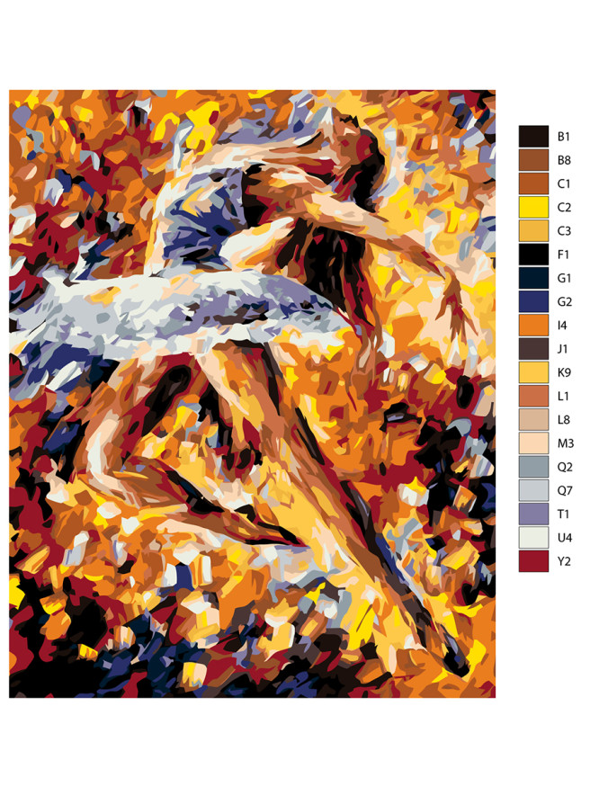 Картина по номерам &amp;quot;Балерина&amp;quot;