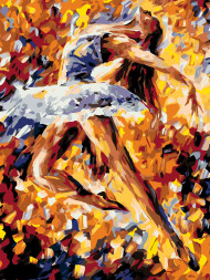 Raqamlar bo'yicha rasm "Balerina"