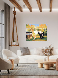 Картина по номерам &amp;quot;Девочка с козлёнком&amp;quot;