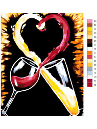 Картина по номерам &amp;quot;Вино любви&amp;quot;