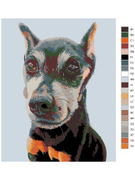 Raqamlar bo&#039;yicha rasm &quot;Kuchuk rasmi&quot;