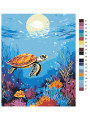 Картина по номерам &amp;quot;Черепаха в море&amp;quot;