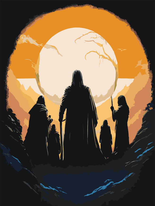 Картина по номерам &amp;quot;Тайное сообщество&amp;quot;