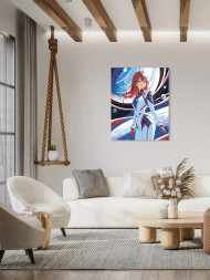 Картина по номерам &amp;quot;Красноволосая девушка&amp;quot;