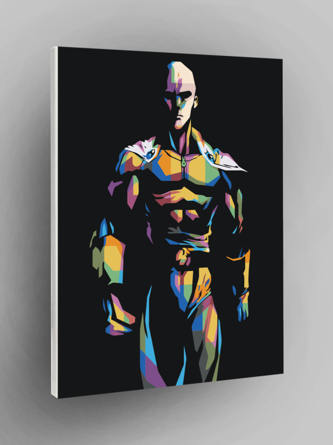 Картина по номерам &amp;quot;Сайтама (Ванпанчмен)&amp;quot;