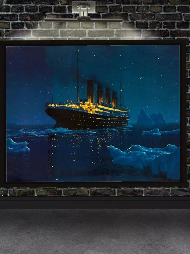 Постер на холсте &amp;quot;Титаник среди ледяных вод&amp;quot;