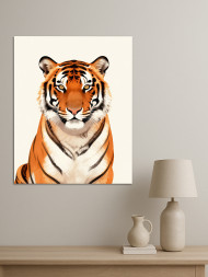 Постер на холсте &amp;quot;Полосатый тигр&amp;quot;