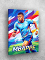 Holstga bosilgan poster &amp;quot;Futbolchi Mbappe&amp;quot;