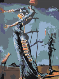 Raqamlar bo&#039;yicha rasm &quot;Salvador Dali - Yonayotgan jiraf&quot;