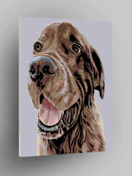 Raqamlar bo&#039;yicha rasm &quot;Yoqimli it&quot;