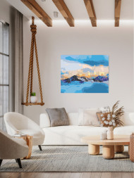 Картина по номерам &amp;quot;Горы в облаках&amp;quot;