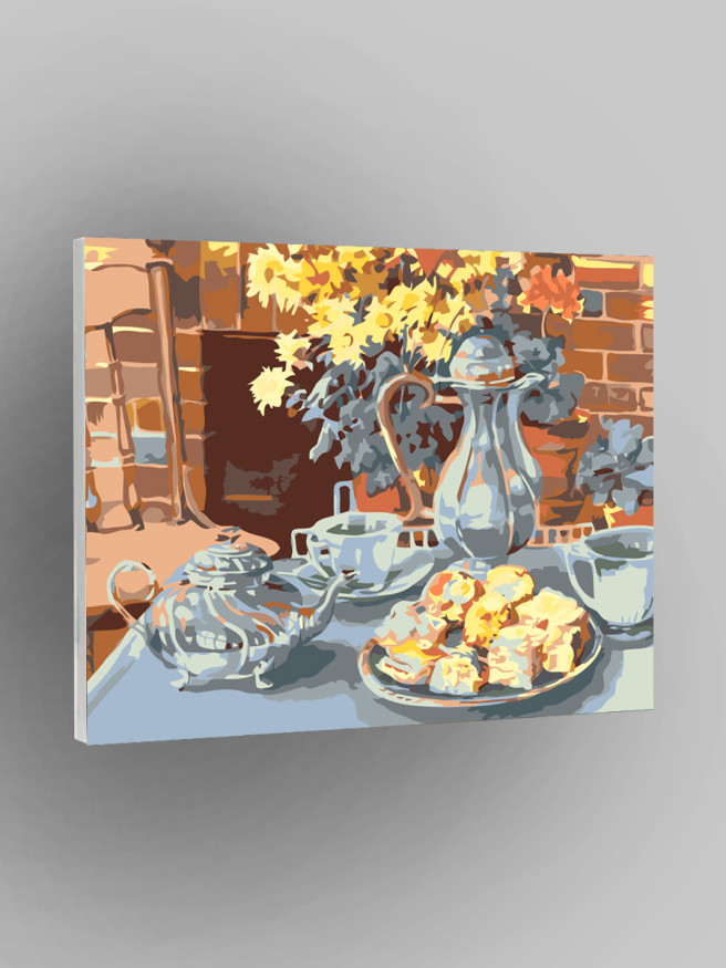 Raqamlar bo&amp;#039;yicha rasm &amp;quot;Choy ichish vaqti&amp;quot;