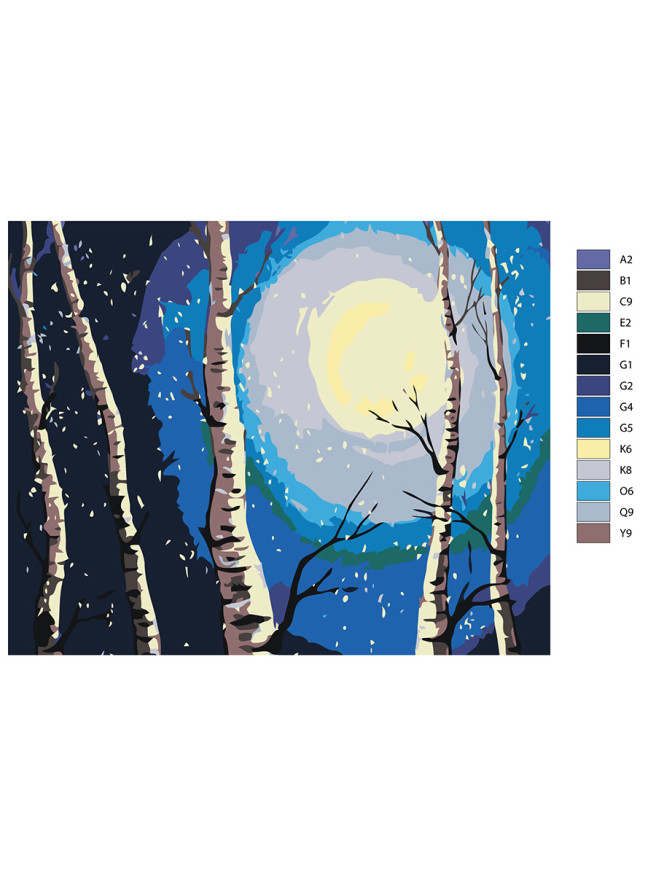 Картина по номерам &amp;quot;Свет луны&amp;quot;