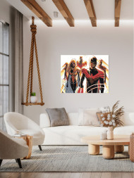 Raqamlar bo&#039;yicha rasm &quot;Marvel super qahramonlari&quot;