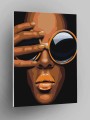 Картина по номерам &amp;quot;Девушка в очках&amp;quot;