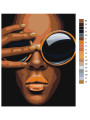 Картина по номерам &amp;quot;Девушка в очках&amp;quot;
