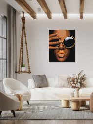 Картина по номерам &amp;quot;Девушка в очках&amp;quot;