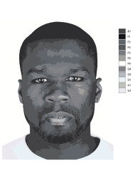 Картина по номерам &amp;quot;Темнокожий парень&amp;quot;