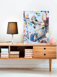 Raqamlar bo'yicha rasm "Katta kiyik"