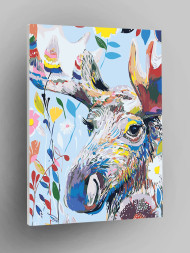 Raqamlar bo'yicha rasm "Katta kiyik"