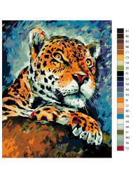 Raqamlar bo&#039;yicha rasm &quot;Yo&#039;lbars&quot;