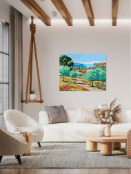 Raqamlar bo&#039;yicha rasm &quot;Maftunkor tabiat&quot;