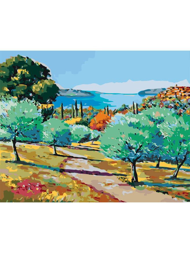 Raqamlar bo&amp;#039;yicha rasm &amp;quot;Maftunkor tabiat&amp;quot;