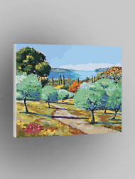 Raqamlar bo&#039;yicha rasm &quot;Maftunkor tabiat&quot;