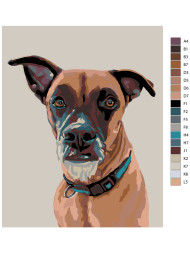 Raqamlar bo&#039;yicha rasm &quot;Kuchuk rasmi&quot;