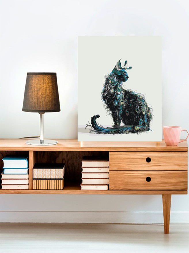 Картина по номерам &amp;quot;Уникальная кошка&amp;quot;