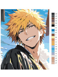 Raqamlar bo&#039;yicha rasm &quot;Ichigo Kurosaki&quot;